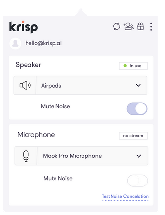 Krisp Screenshot